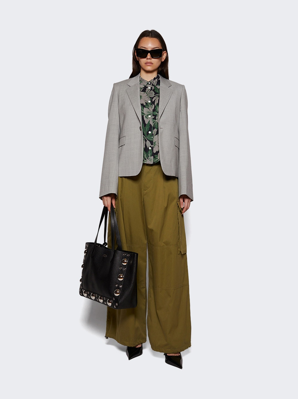 Cargo Trousers Khaki Green - 5