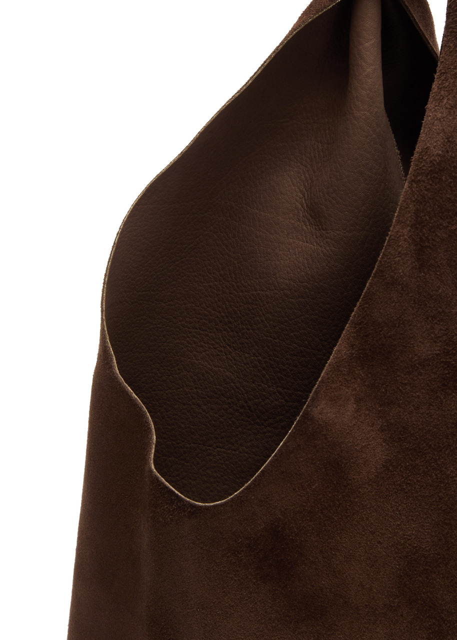 The Row Bindle Small Suede top Handle bag - 4