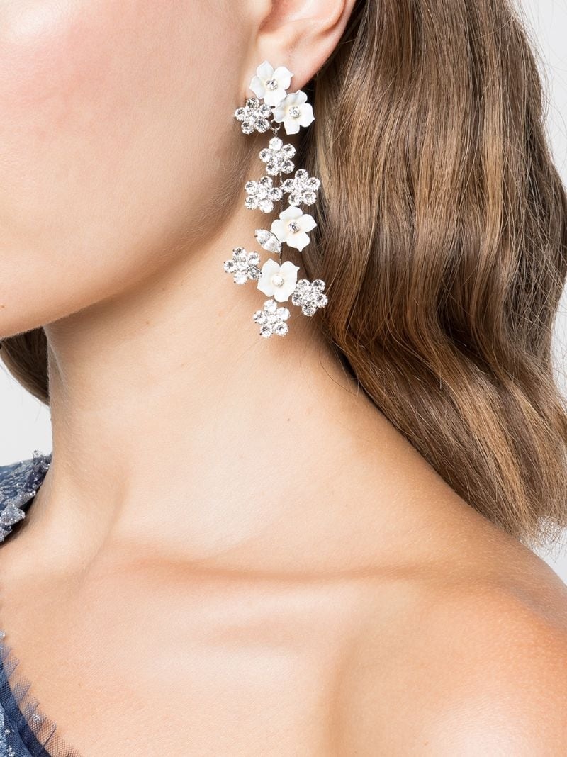 Delphine floral earrings - 2