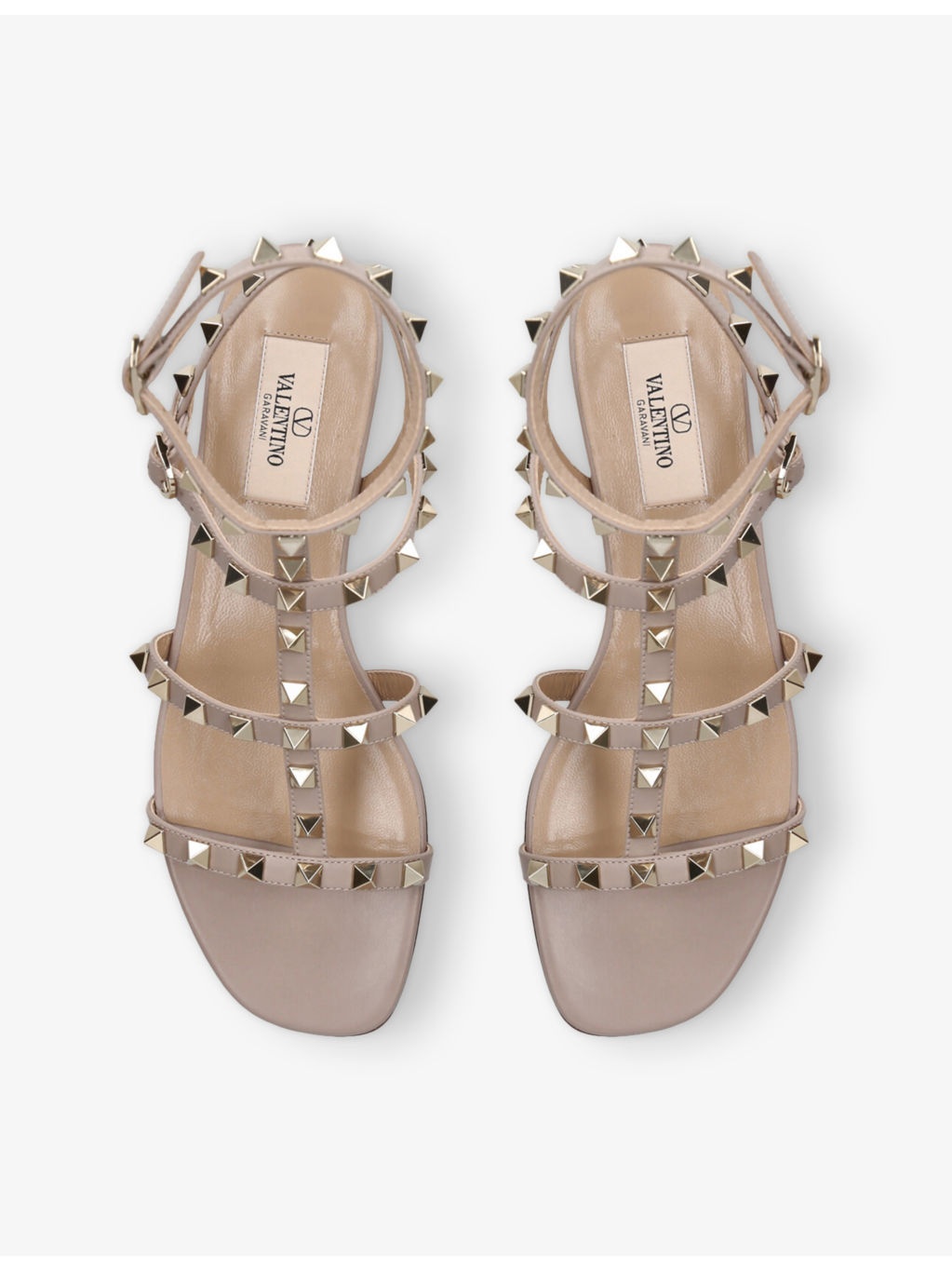 Rockstud Gladiator leather sandals - 2