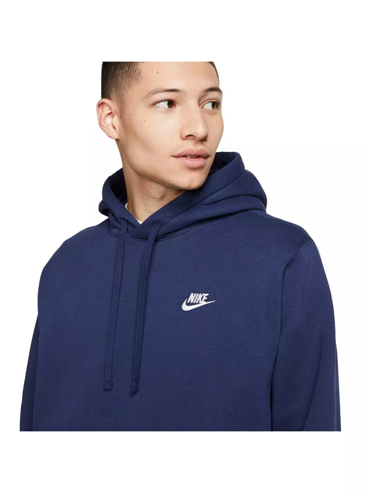 Unisex Navy Sportswear Club Fleece Pullover - 6