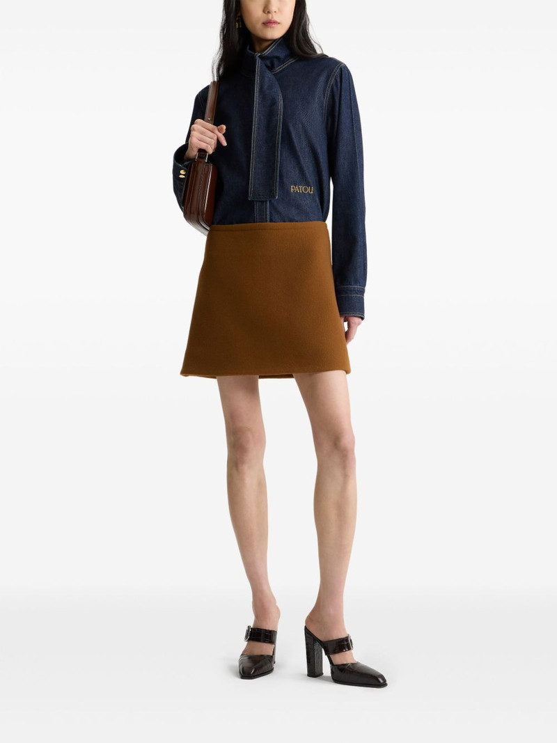 PATOU wool mini skirt outlook