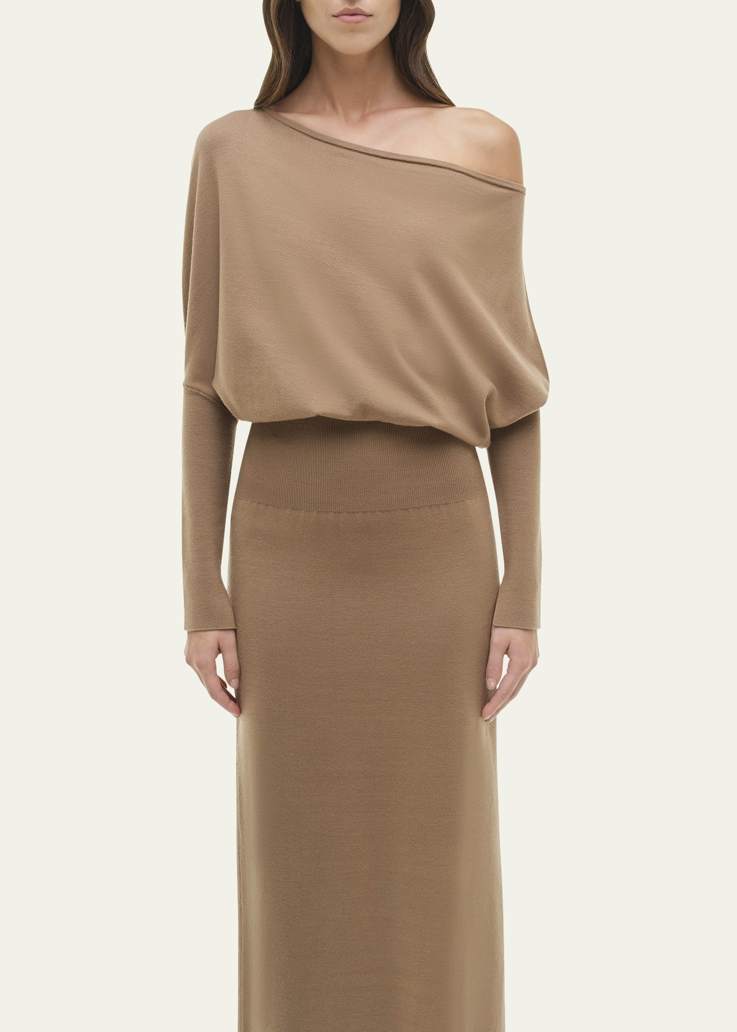 Janese Off-The-Shoulder Knit Midi Dress - 5