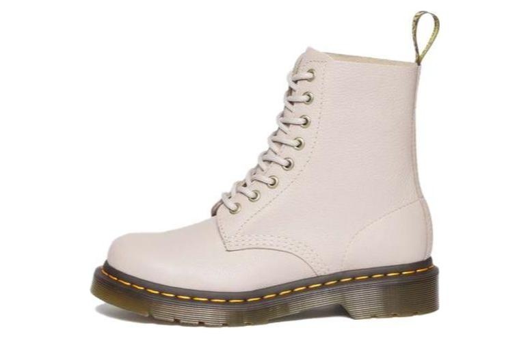 (WMNS) Dr. Martens 1460 Pascal Virginia Leather Lace Up Boots 'Vintage Taupe' 30920348 - 2