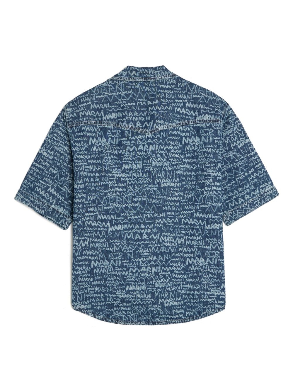 Logo Western denim shirt - 2