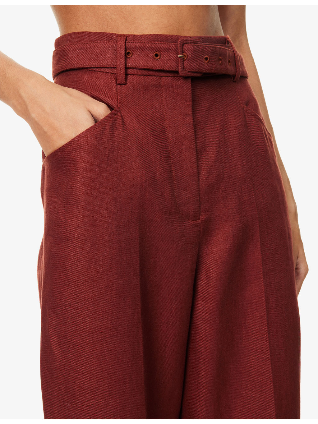 Norman Wide-Leg Linen Trousers - 5