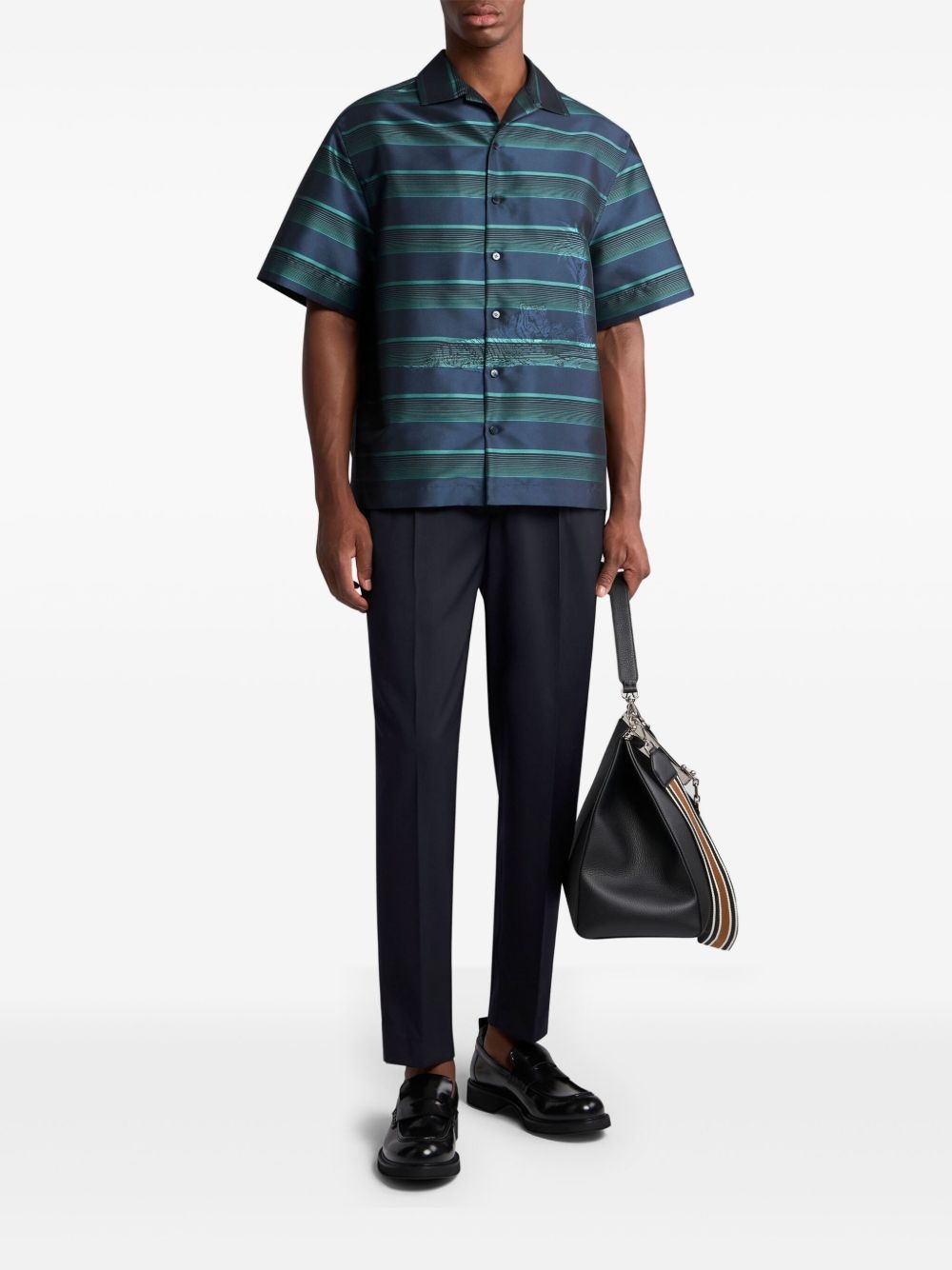 stripe-pattern shirt - 2