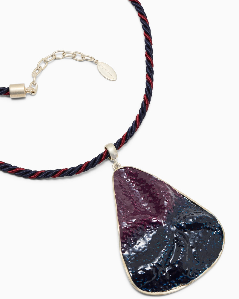 GIORGIO ARMANI NECKLACE IN TIN ALLOY AND BRASS WITH ENAMEL outlook