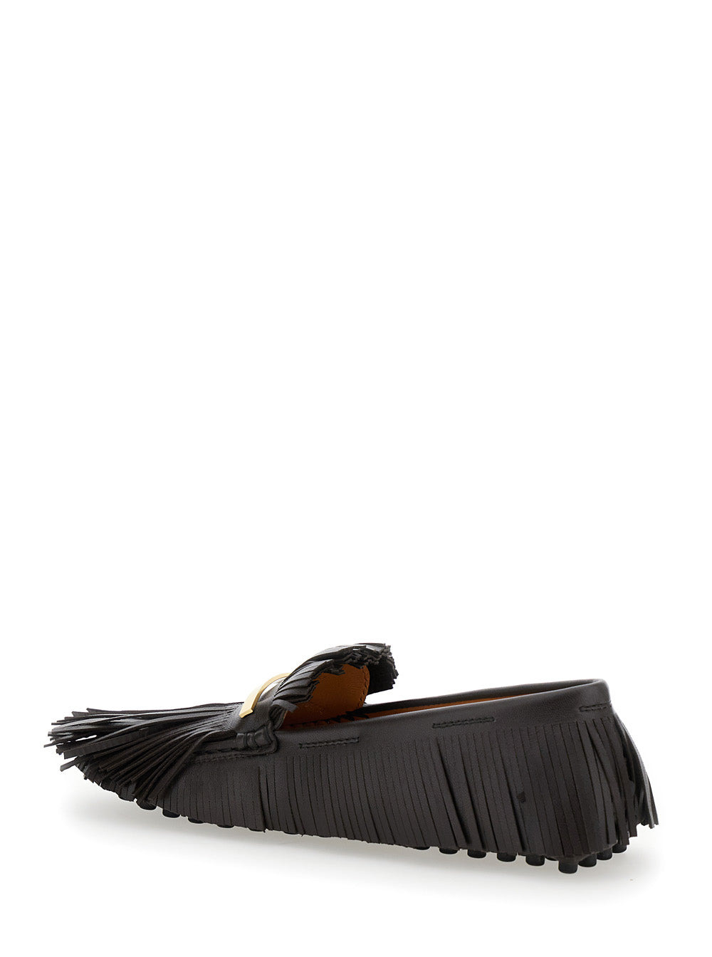Tod's Women 'Yorky' Brown Loafers With Fringes In Leather Woman - 3