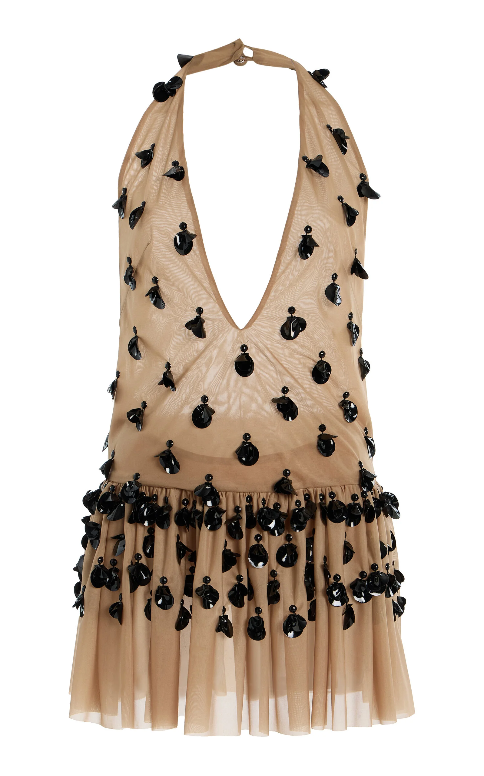 Night Embellished Jersey Top nude - 1