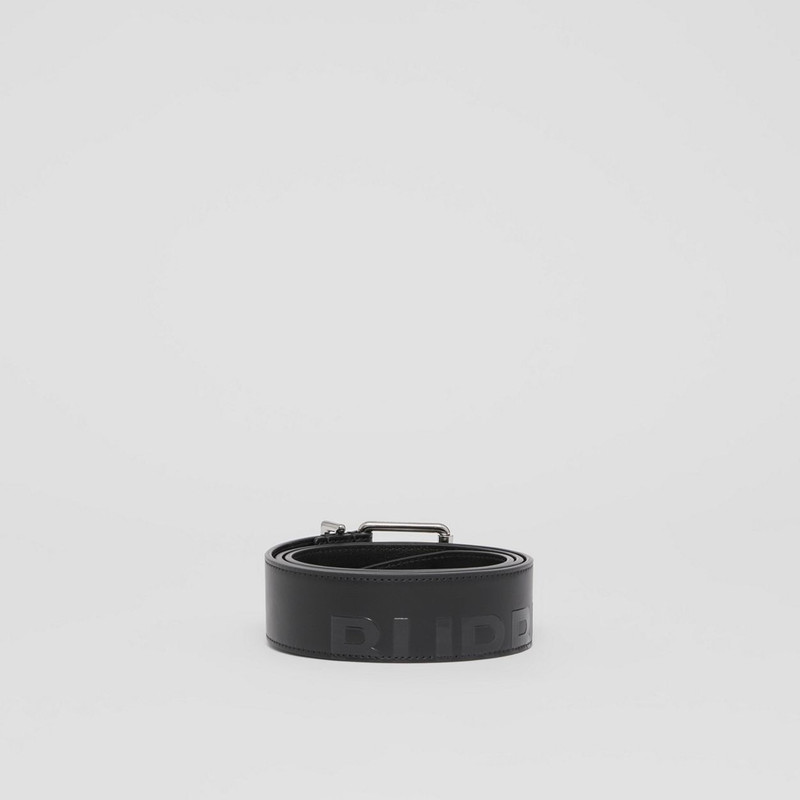 Horseferry Print Leather Belt 5