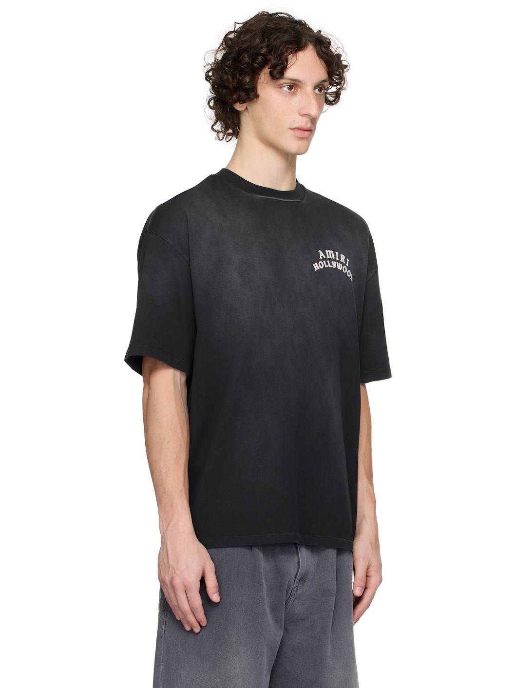 Black 'AMIRI Hollywood' Oversized T-shirt - 2