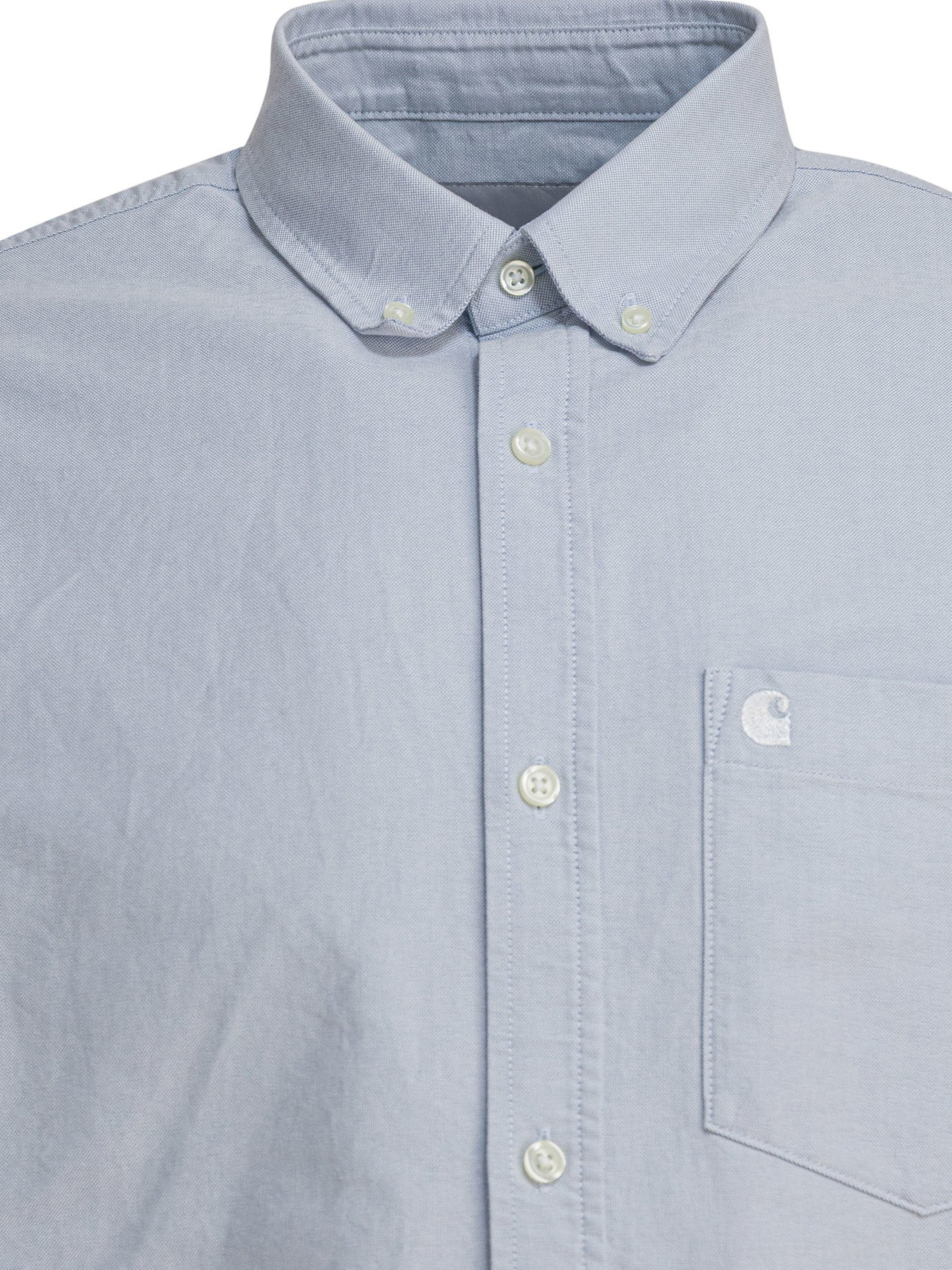 L/S C-Logo Shirts Blue - 3