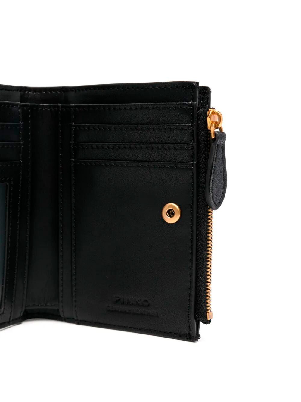 Small Wallet In Leather With Logo - 3