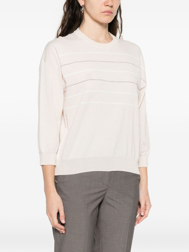 striped crew-neck T-shirt 3