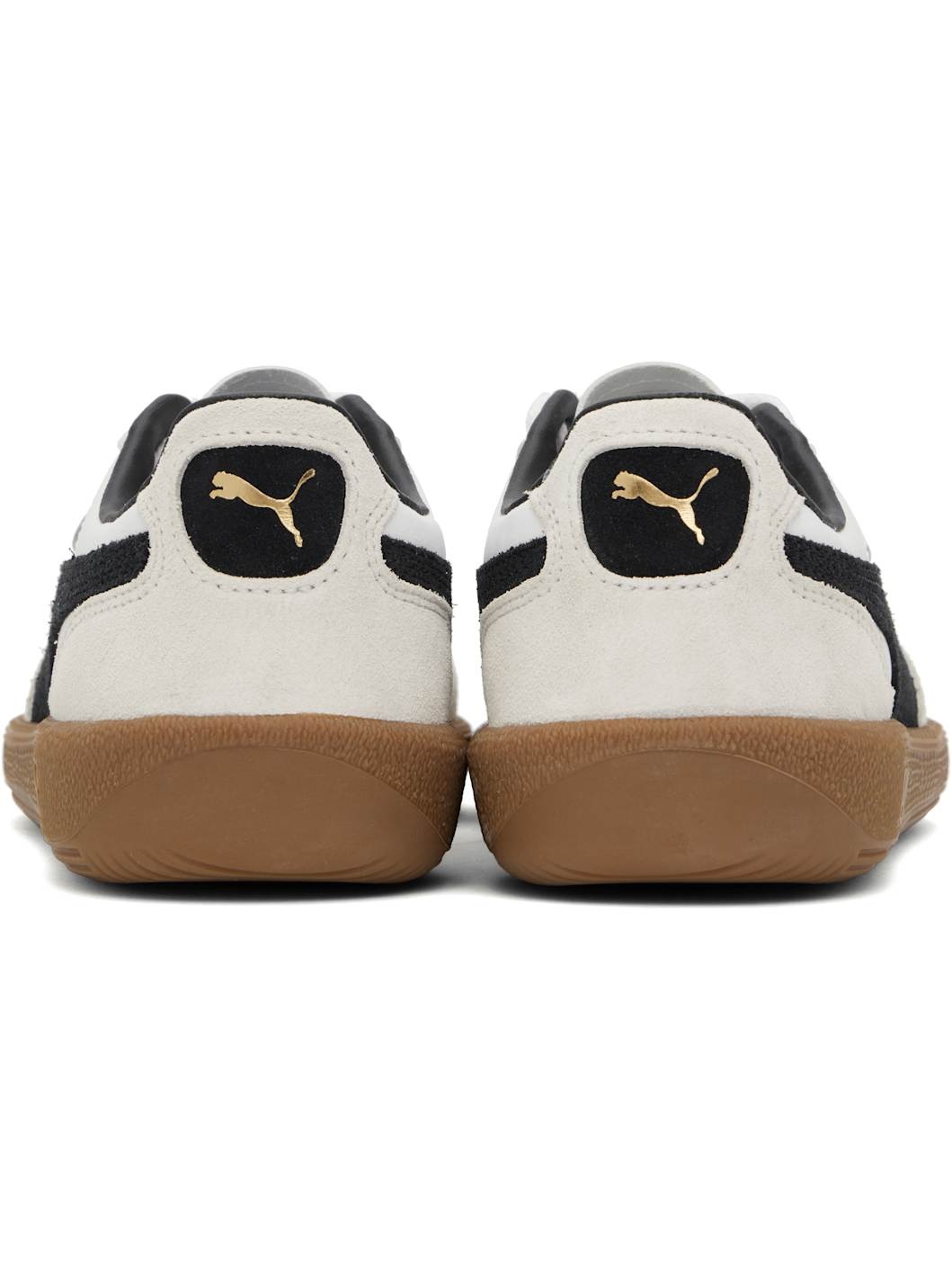 White & Gray Palermo Leather Sneakers - 2