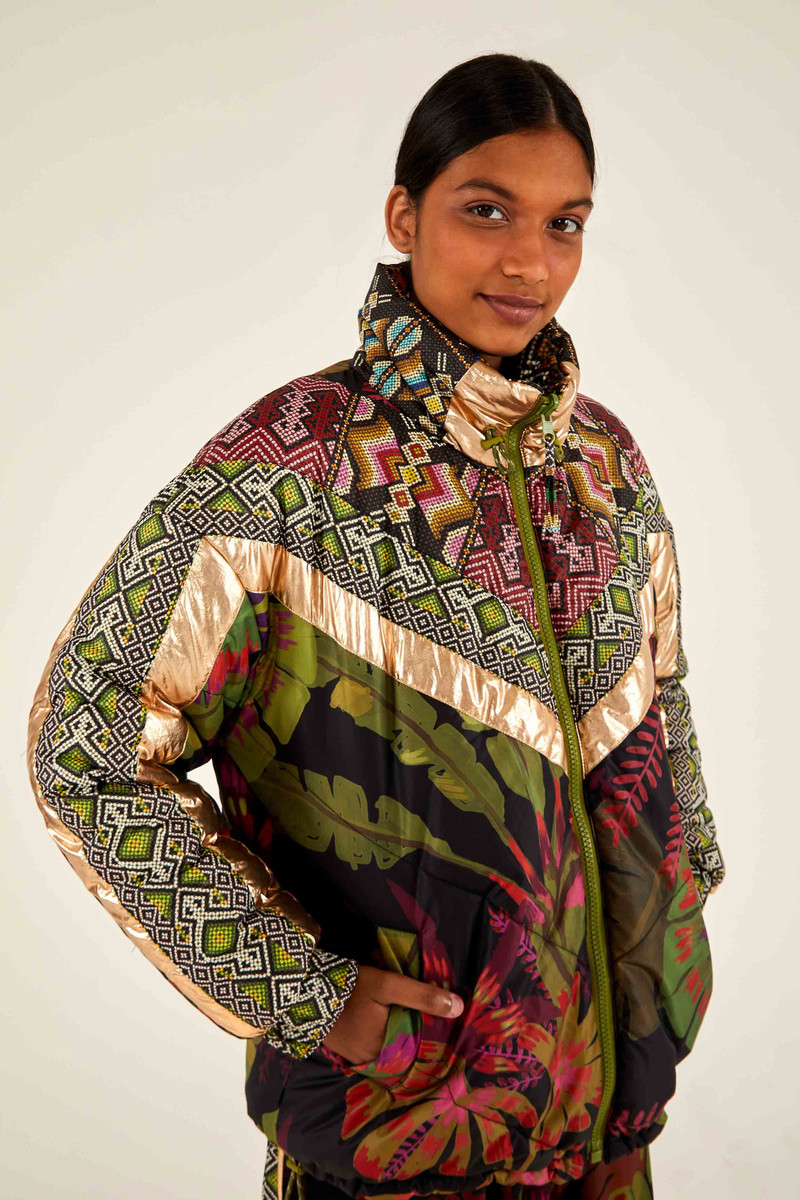 Tropical Rauti Metallic Reversible Puffer Jacket 1