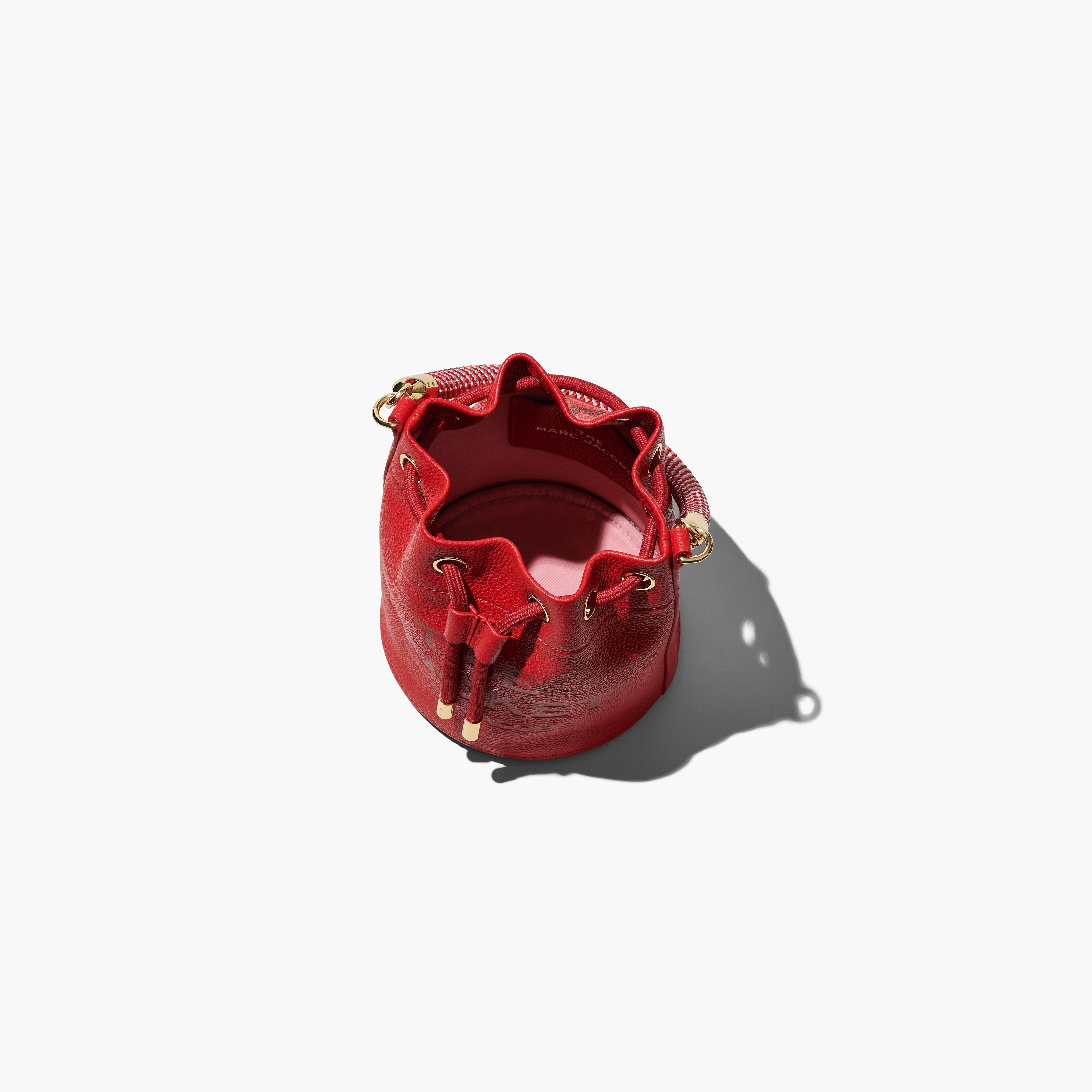 THE LEATHER MICRO BUCKET BAG - 6