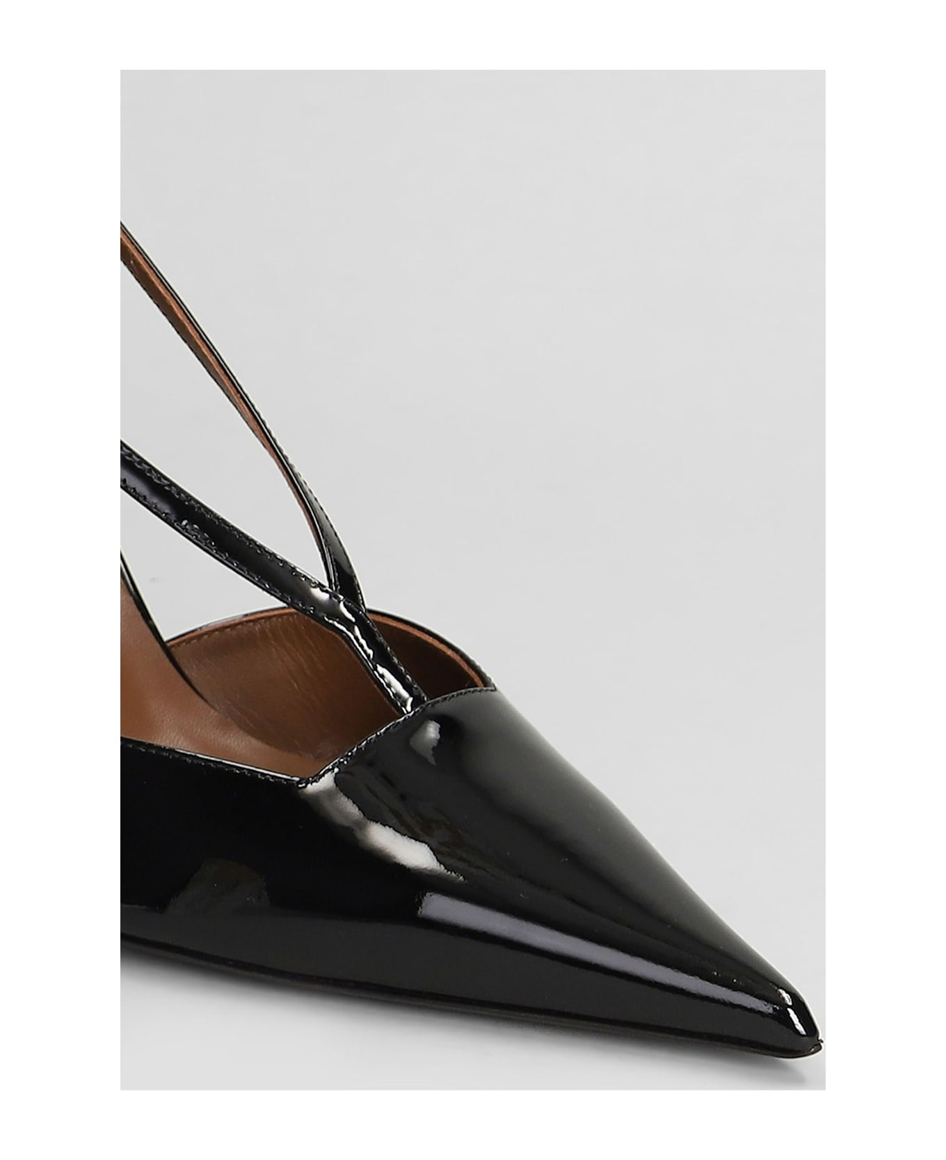 Raquel 85 Pumps In Black Patent Leather - 5