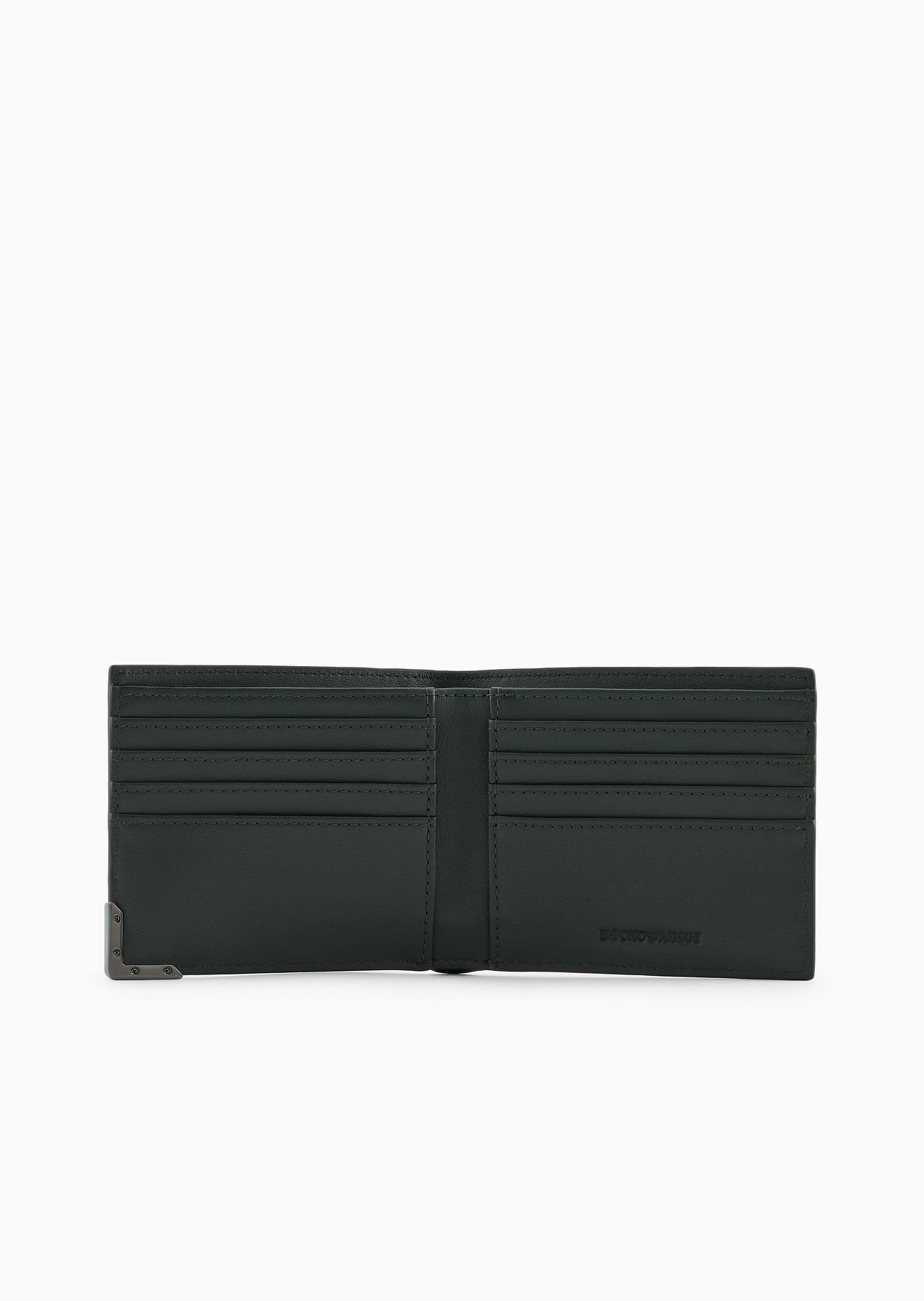 Leather bifold wallet with all-over embossed pattern - 3