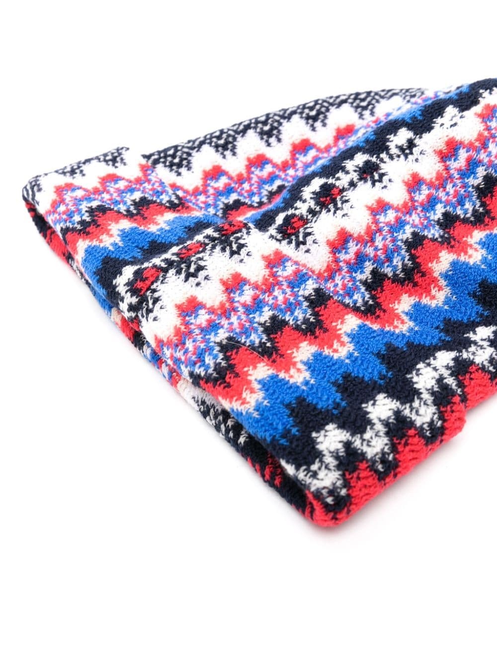 zigzag-weave wool beanie - 2