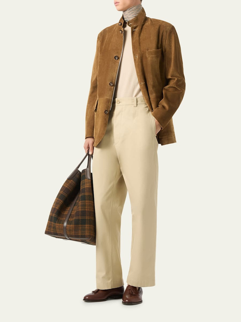 Loro Piana Men's Suede Roadster Jacket outlook
