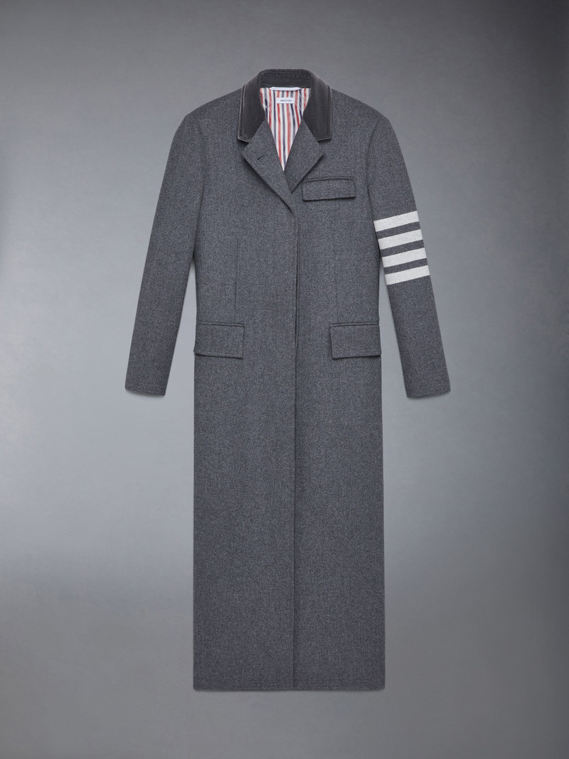 Melton Wool 4-Bar Chesterfield Overcoat - 1