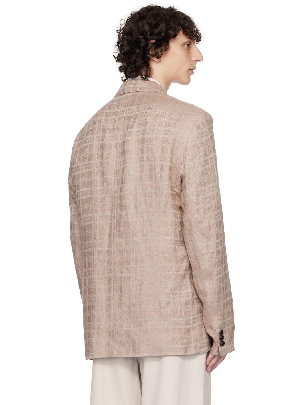 Pink Unconstructed Shinjuku Blazer - 3