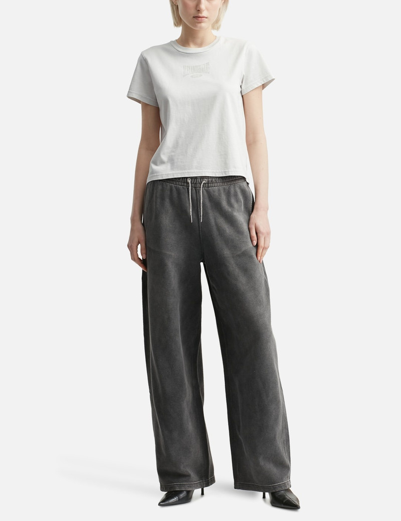 alexanderwang.t LOGO CROPPED T-SHIRT outlook