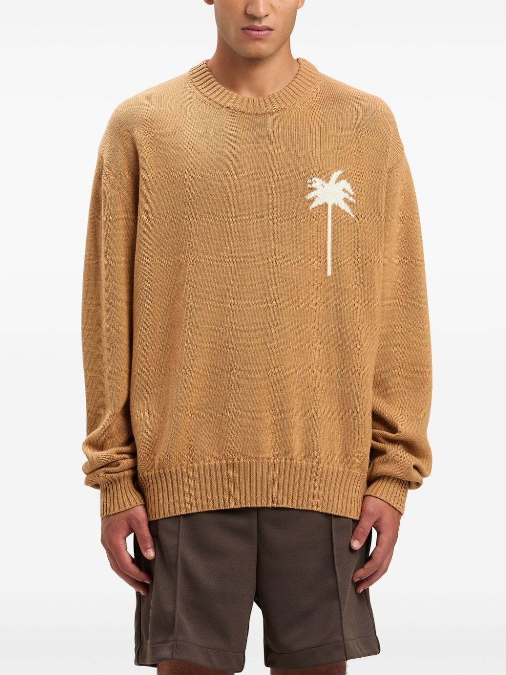 palms-knit sweater - 3