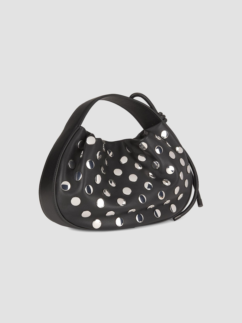 Women's Mini Origami Studded Leather Top Handle Bag - Black 4