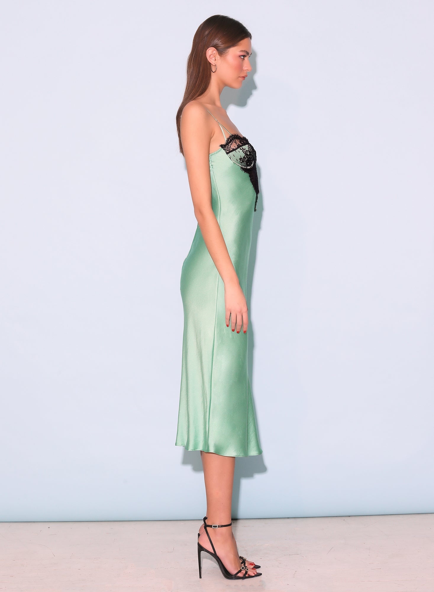 Frankie Lace Cupped Slip Dress - 6