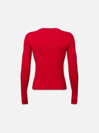 FRAME Lunar New Year Cashmere Crew in Red outlook