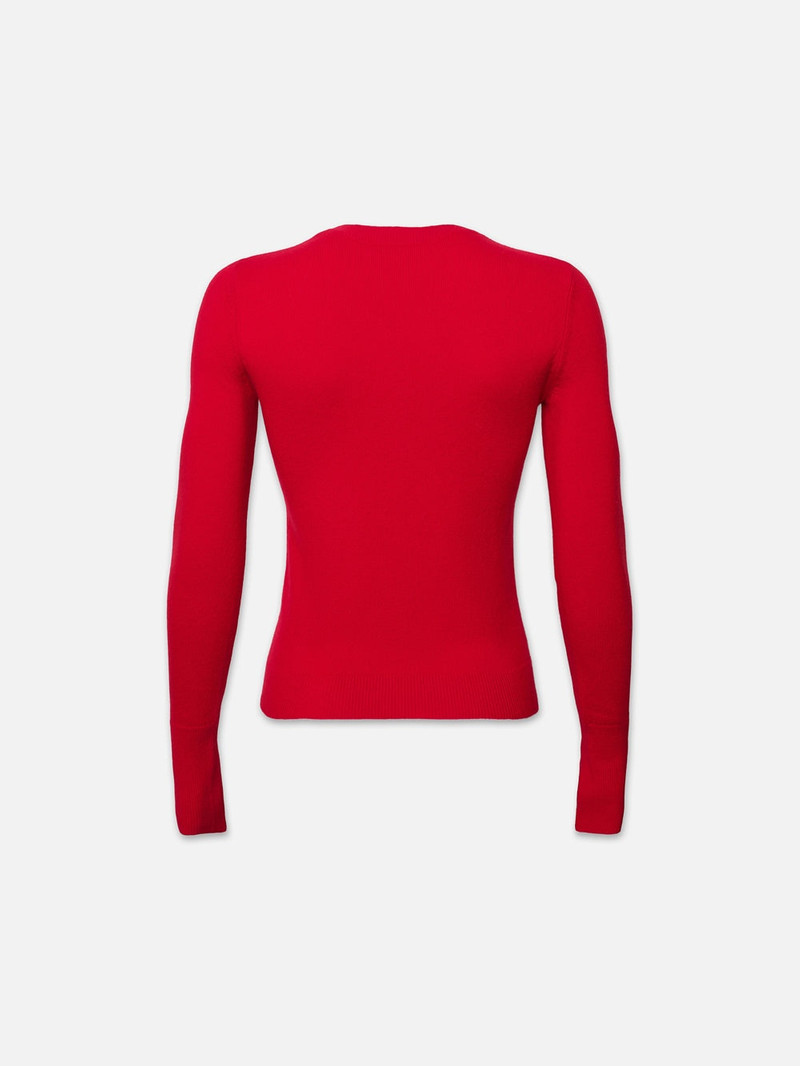 FRAME Lunar New Year Cashmere Crew in Red outlook