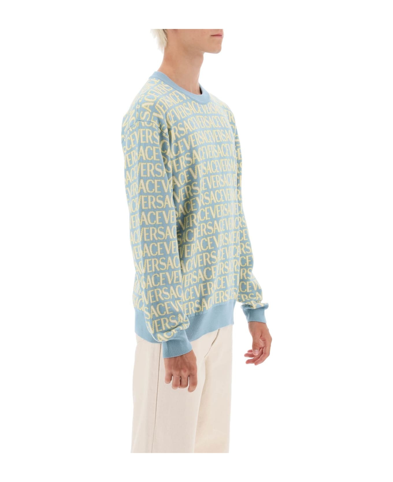 Cotton Crew-neck Sweater - 2