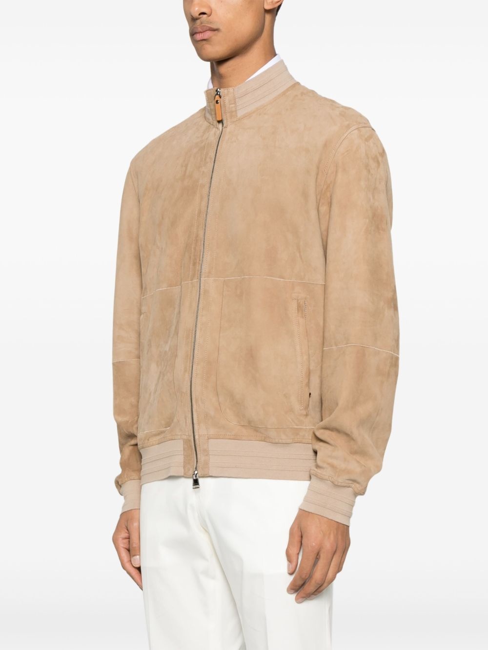suede bomber jacket - 3
