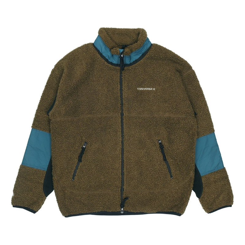 반대 극지 Fleece Sherpa 재킷 'Surplus Olive' 10018039-A03 - 1