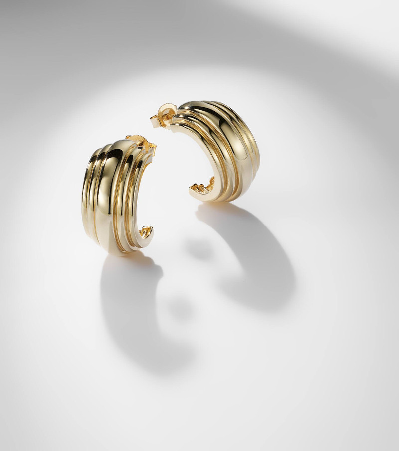 Serge 10kt gold hoop earrings 5