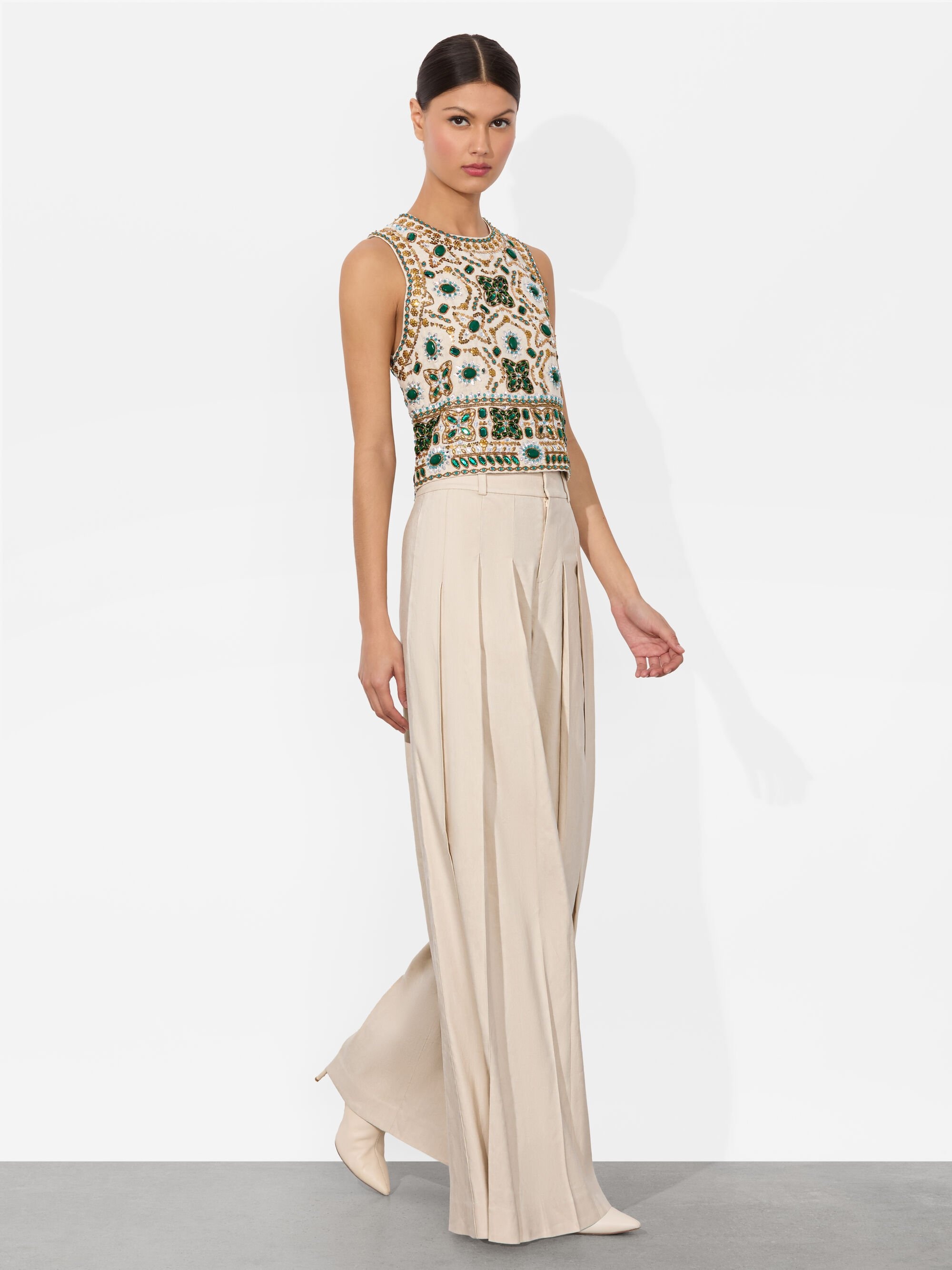 AMAL EMBELLISHED TANK - 2