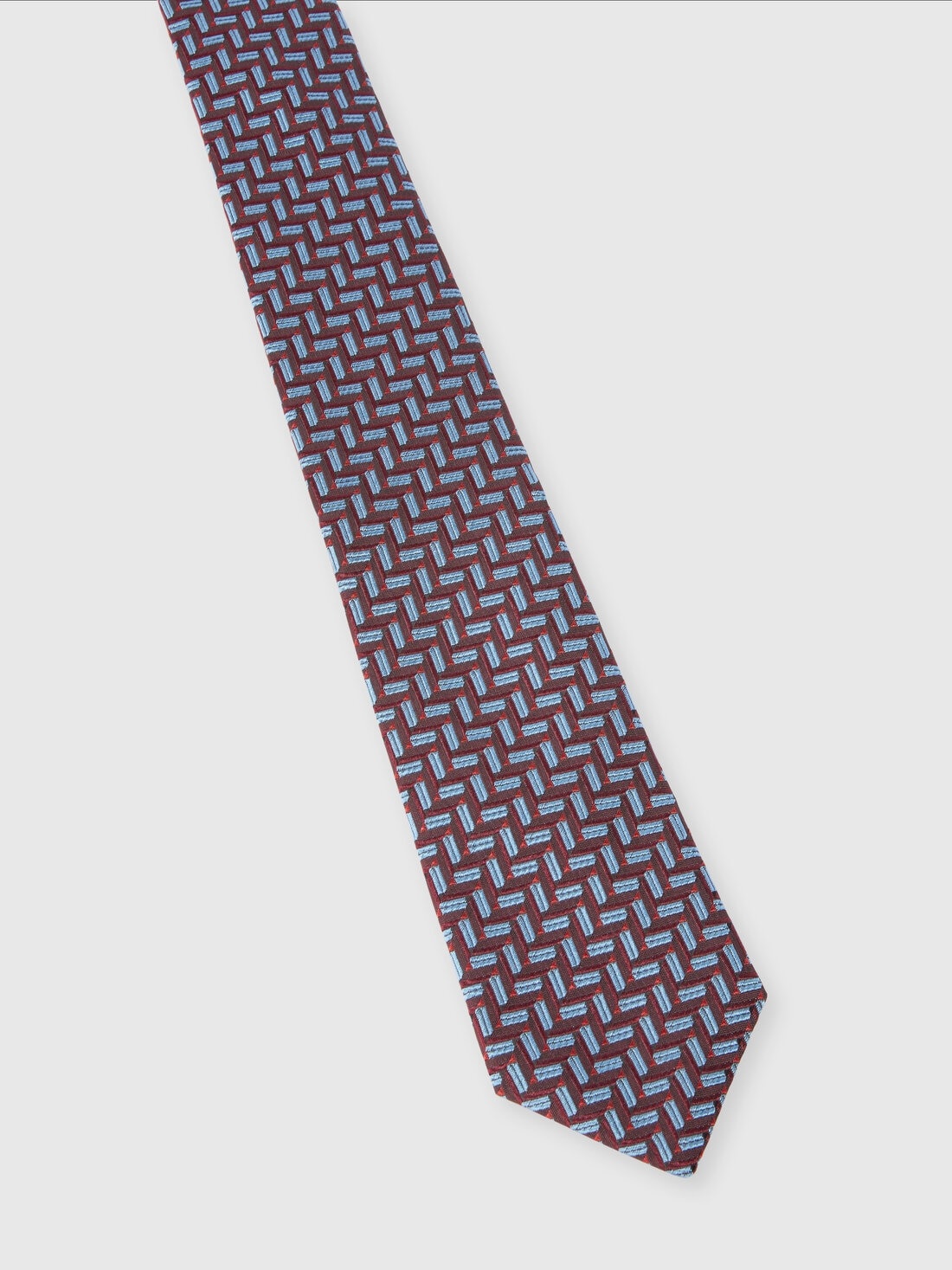Patterned silk tie - 2