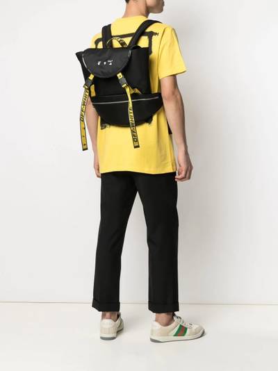 Off-White Industrial logo print backpack outlook