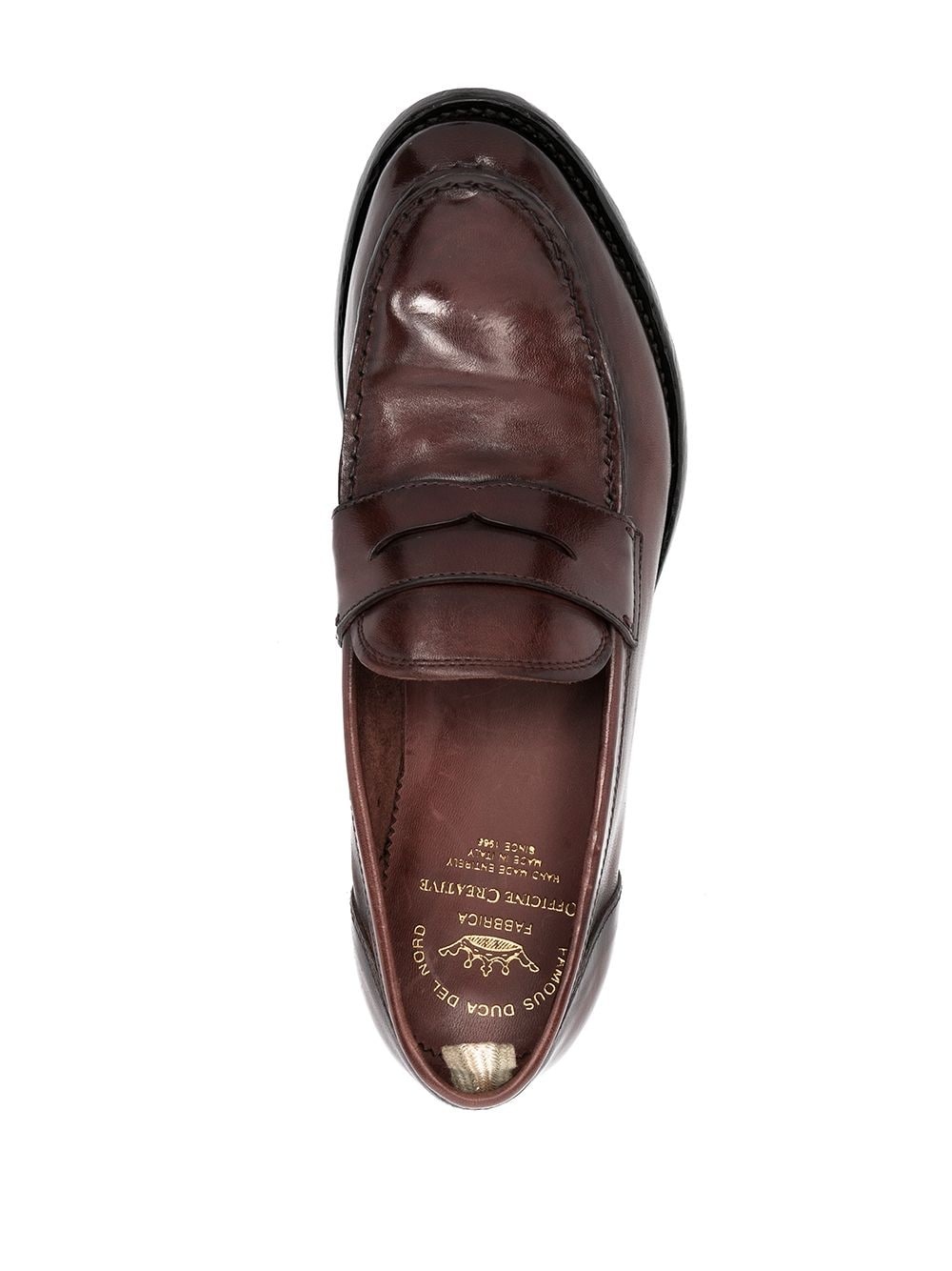 classic polished slip-on loafers - 4