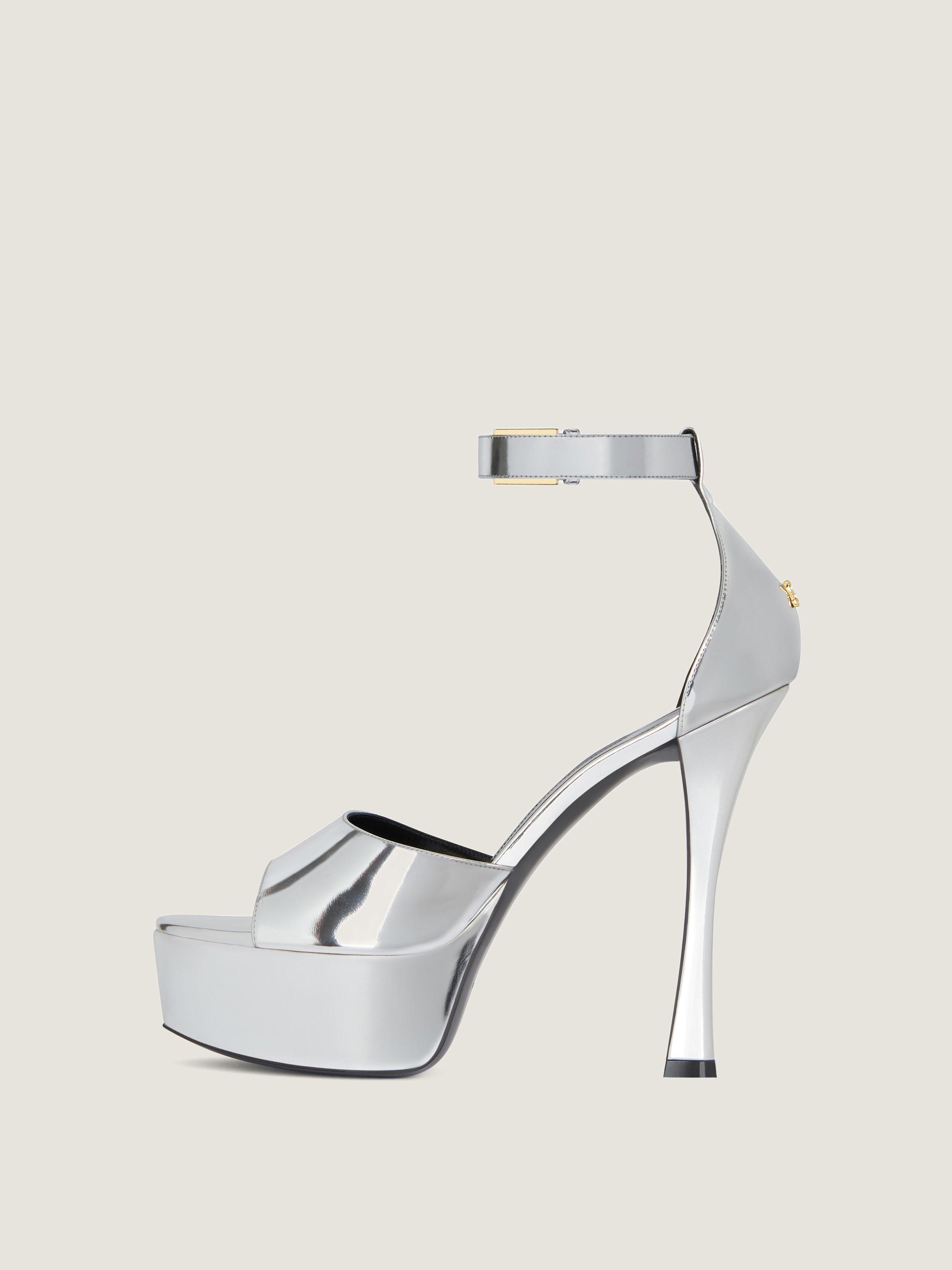 4G LIQUID PLATFORM SANDALS IN PATENT LEATHER - 2