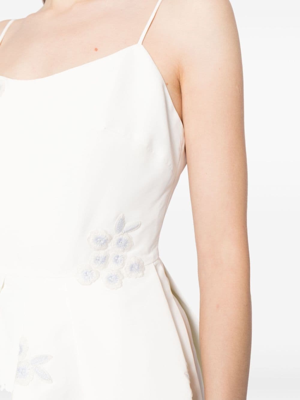 Audra floral-embroidered dress - 5