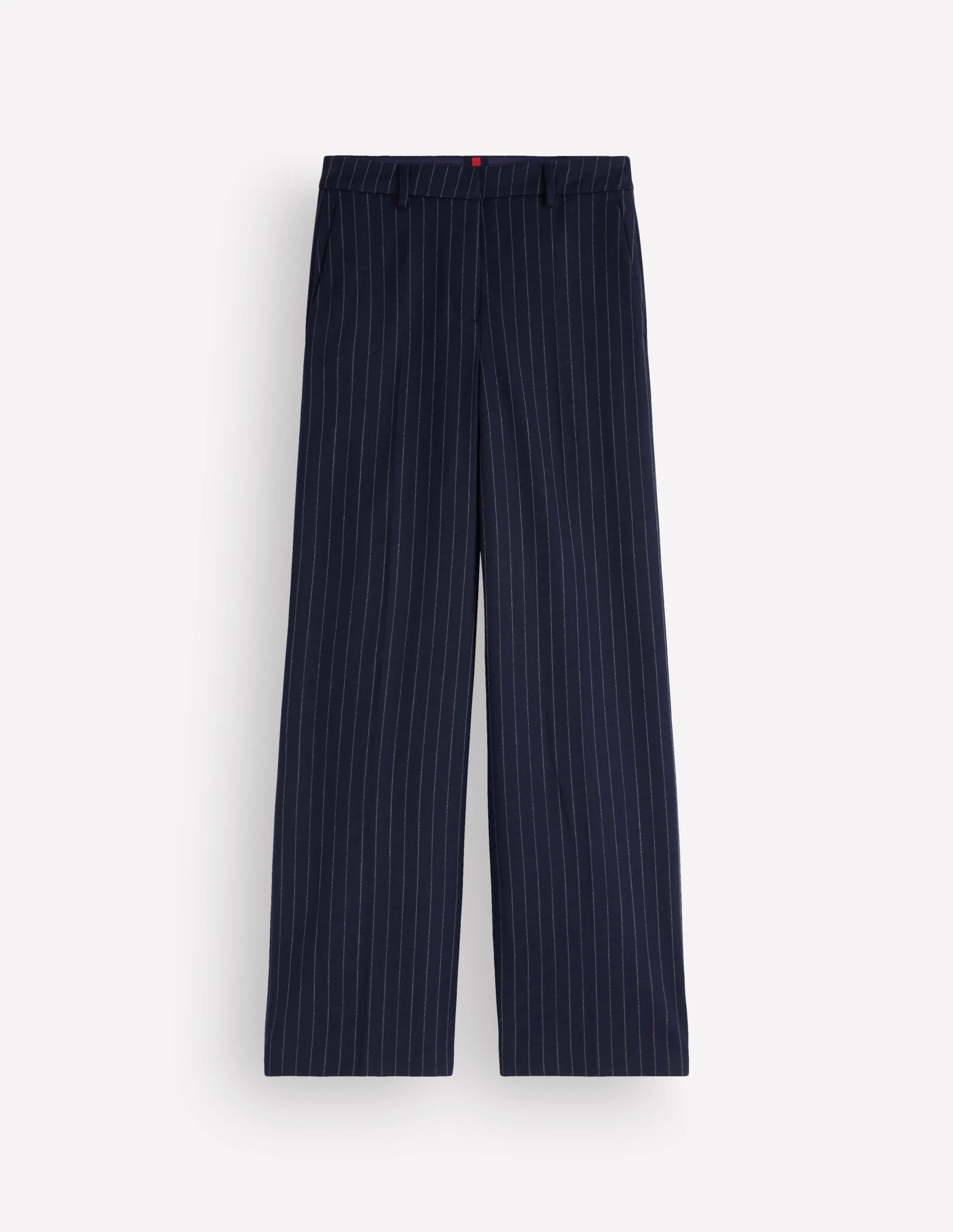 Belgravia Wool Blend Pants-Navy Pinstripe - 1