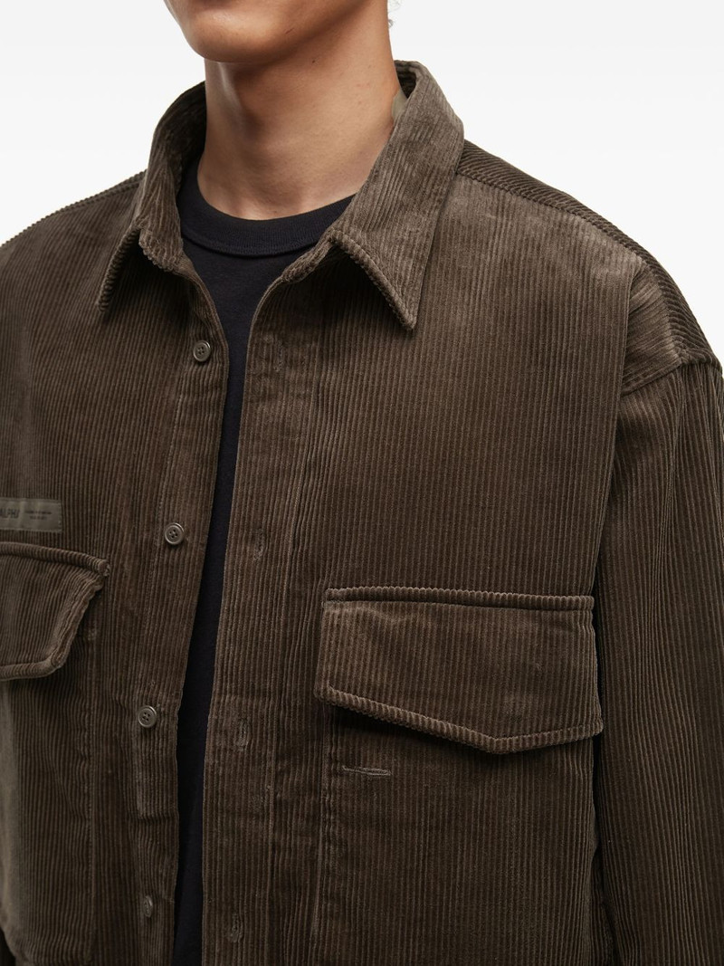 corduroy pocket-detail shirt 5
