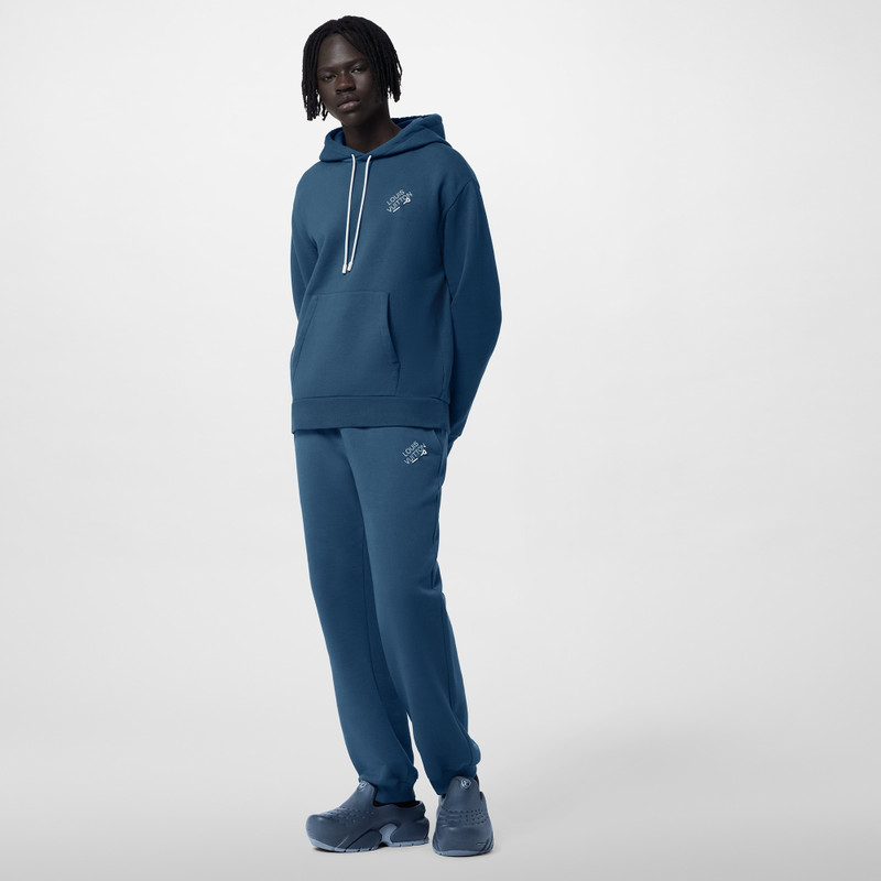 Louis Vuitton Embroidered Signature Cotton Jogpants outlook