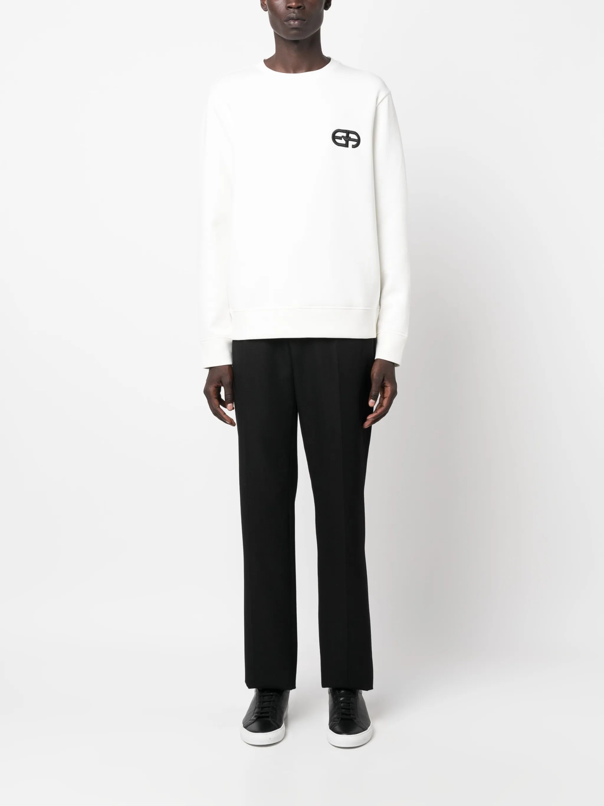 Emporio Armani Logo-embroidered Crew-neck Sweatshirt - 5