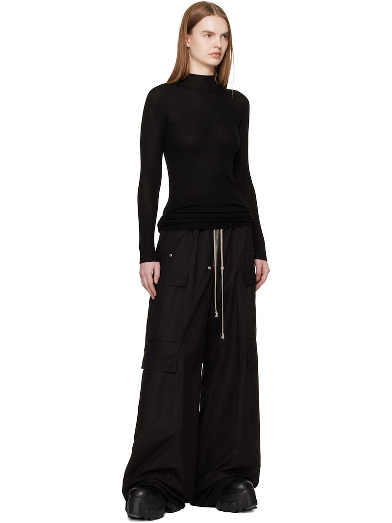 Rick Owens Black Temple Cargobelas Cargo Pants outlook