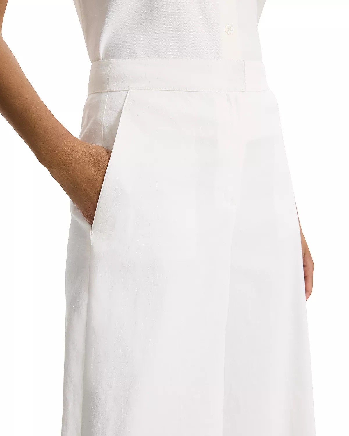 Terena Linen Blend Cropped Pants - 6